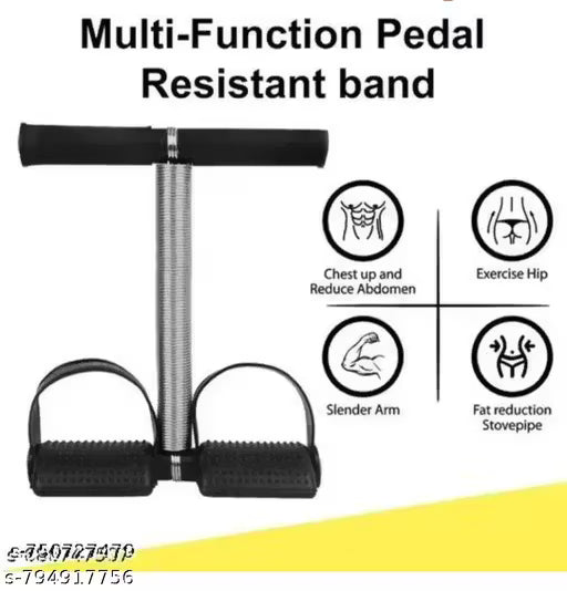 Double spring tummy trimmer ab exerciser for core workout - VedaWell
